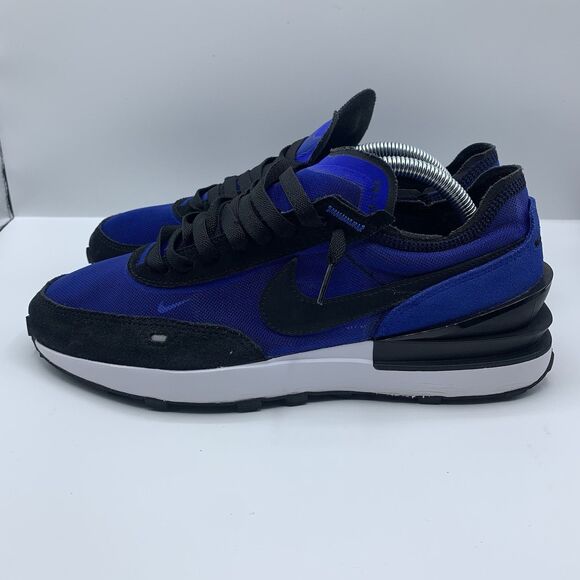 Nike Waffle One Men's Size 8.5 Blue Black Running Shoes (DA7995-400) - Picture 1 of 8
